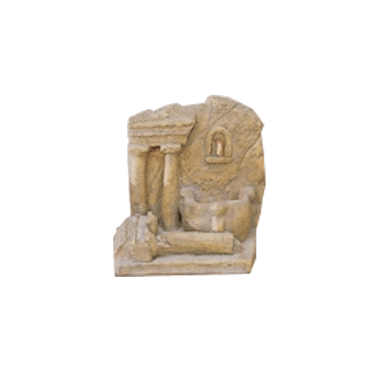 Ruderi Wall Cast Stone Outdoor Fountain fountain Tuscan